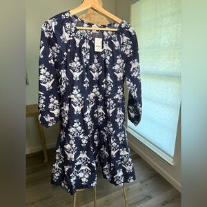 NWT J. Crew Blue A-Line Dress Sz. M
